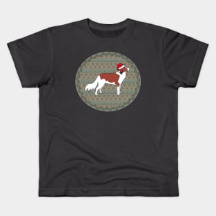 Christmas Card Kooiker Dog Kids T-Shirt